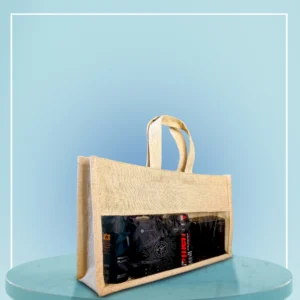 Transparent Jute Bottle Bag