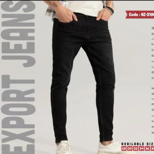 MEN"s PREMIUM EXPORT DENIM PANT - BLACK