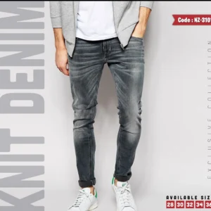 MEN"s PREMIUM EXPORT DENIM PANT - LT. ASH