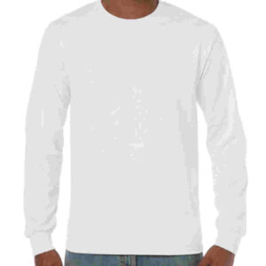 Heavy Cotton Adult Long Sleeve T-Shirt - White