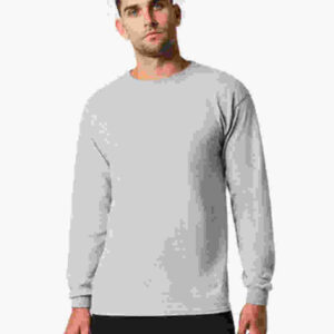 Heavy Cotton Adult Long Sleeve T-Shirt - Sport Grey