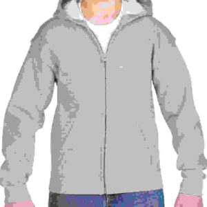 Heavy Blend Youth Full-zip Hoodies - Sport Grey